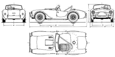 Кола (снимка скица рисунка коли схема) AC Cobra