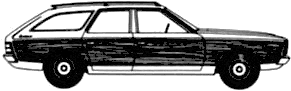 Bil AMC Hornet Sportabout D-L Wagon 1971