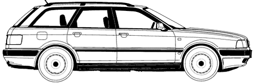 Bil Audi 80 Avant 1992