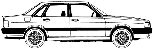 Bil Audi 80 GTE 4-Door 1986