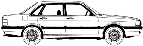 Bil Audi 90 1986