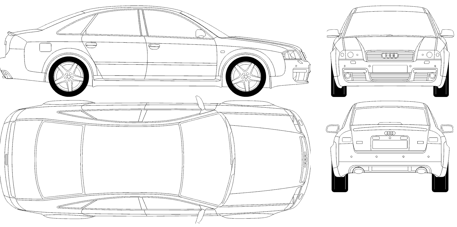Bil Audi RS6 2002