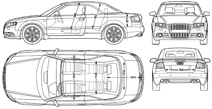 Bil Audi S4 Cabriolet 2005
