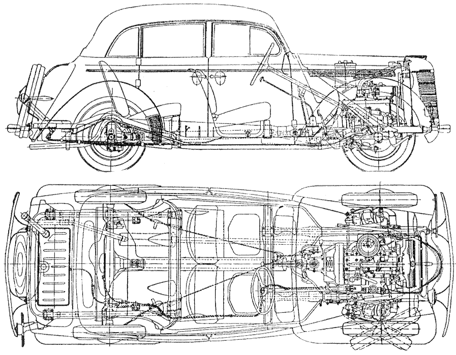 Кола AZLK Moskvich 401 1954