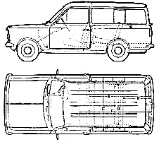 Кола Bedford Beagle HA Van 1964