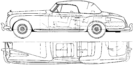 Bil Bentley Continental II Drop Head Coupe 1954