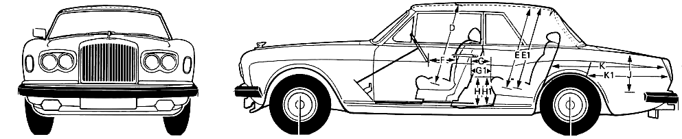 Bil Bentley Corniche 1981