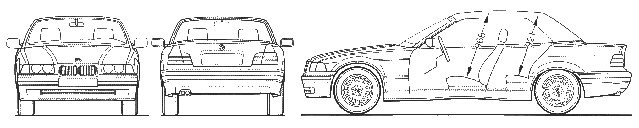 Bil BMW 3 Cabrio (E36) 