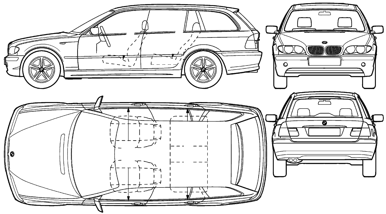 Bil BMW 3-Series Touring 2004