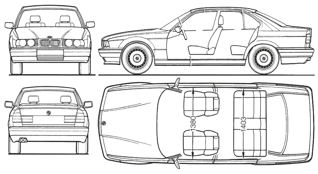 Bil BMW 5 Sedan (E34) 