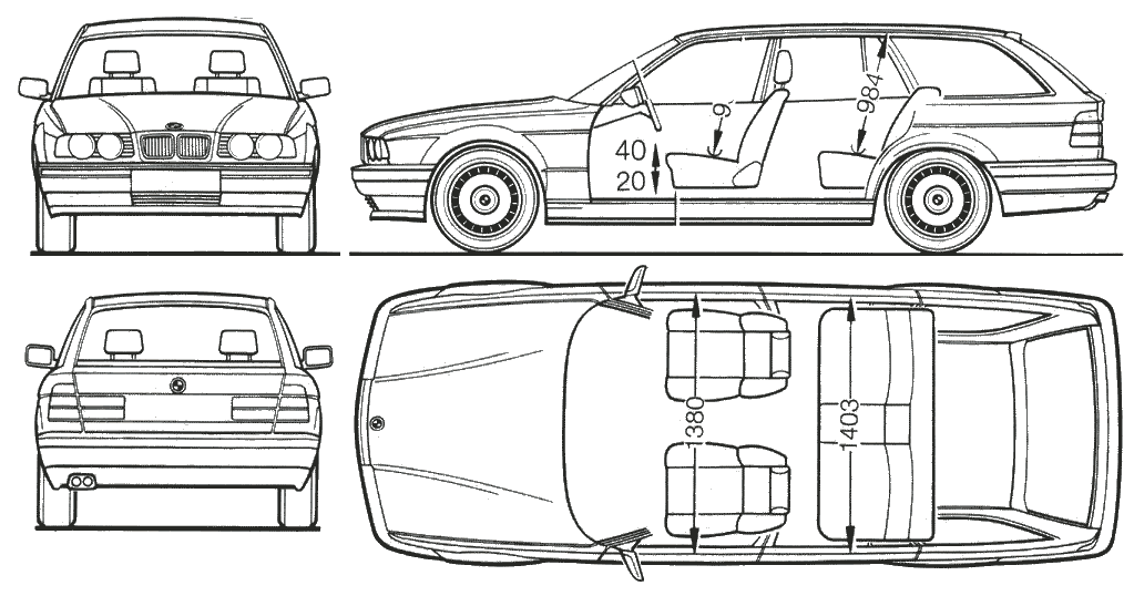 Bil BMW 5 Touring (E34) 