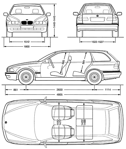 Bil BMW 5 Touring (E34) 
