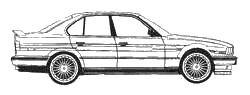 Bil BMW 535i (E34) 
