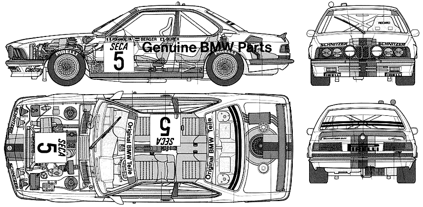 Bil BMW 635 CSI Gr.A 1983 (E24) 