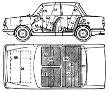 Bil BMW 700 1961 