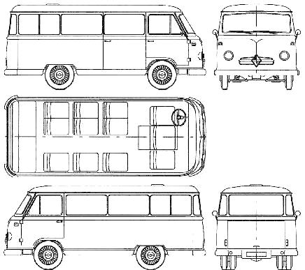 Bil Borgward B611 Bus 1959