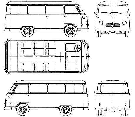 Кола Borgward B611 Omnibus 1957