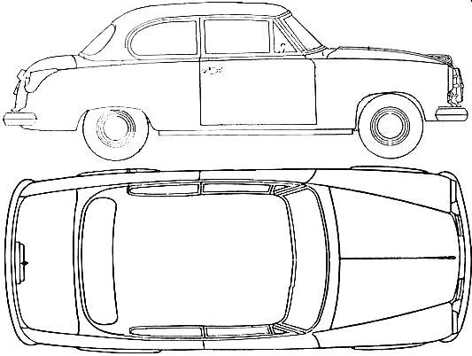 Auto  Borgward Isabella 1954
