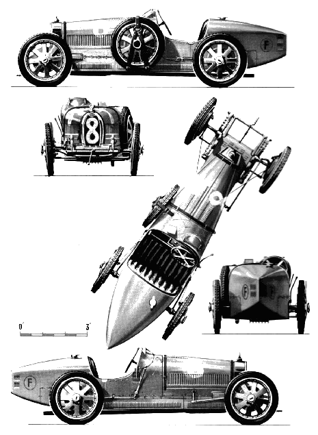 Bil Bugatti T 35 