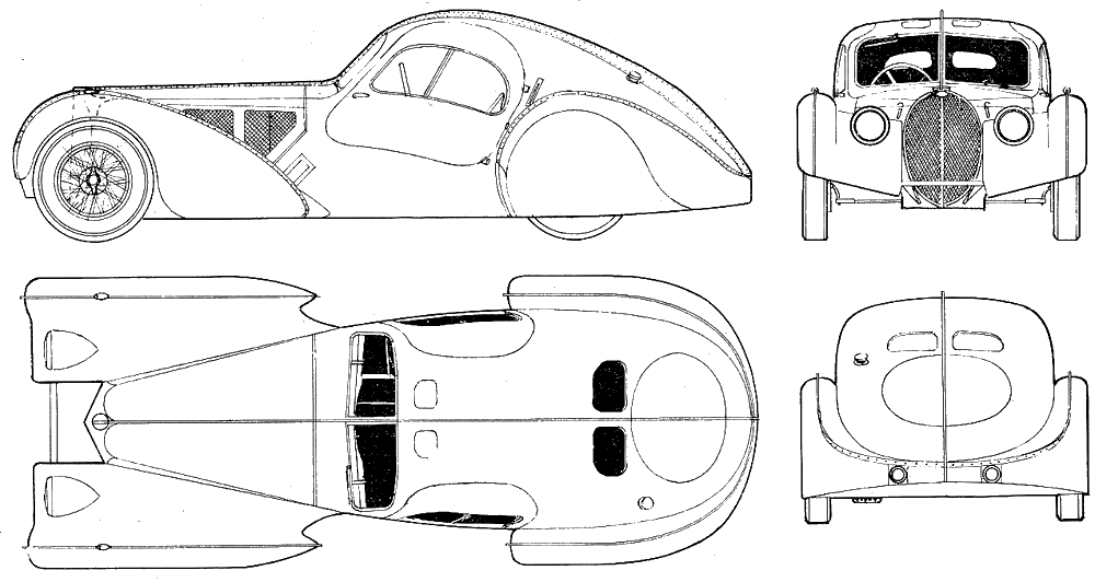 Bil Bugatti Type 57 SC