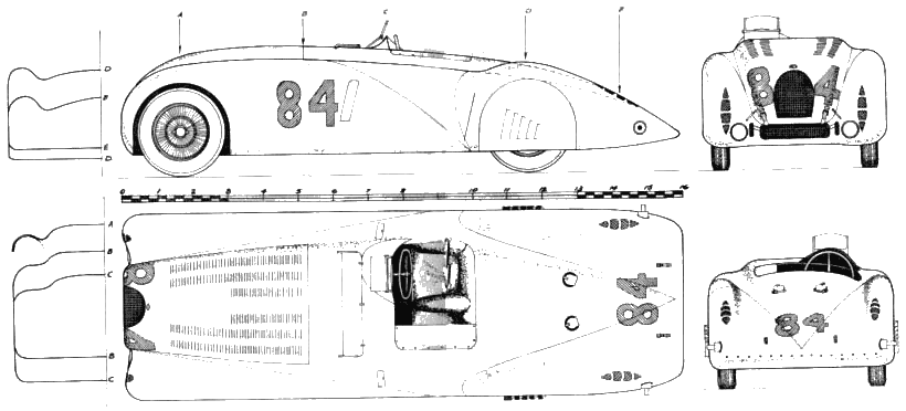 Bil Bugatti Type 57 Tank