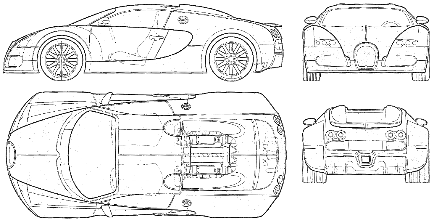 Кола Bugatti Veyron 16.4