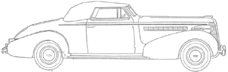 Bil Buick Century Model 66C Convertible Coupe 1937