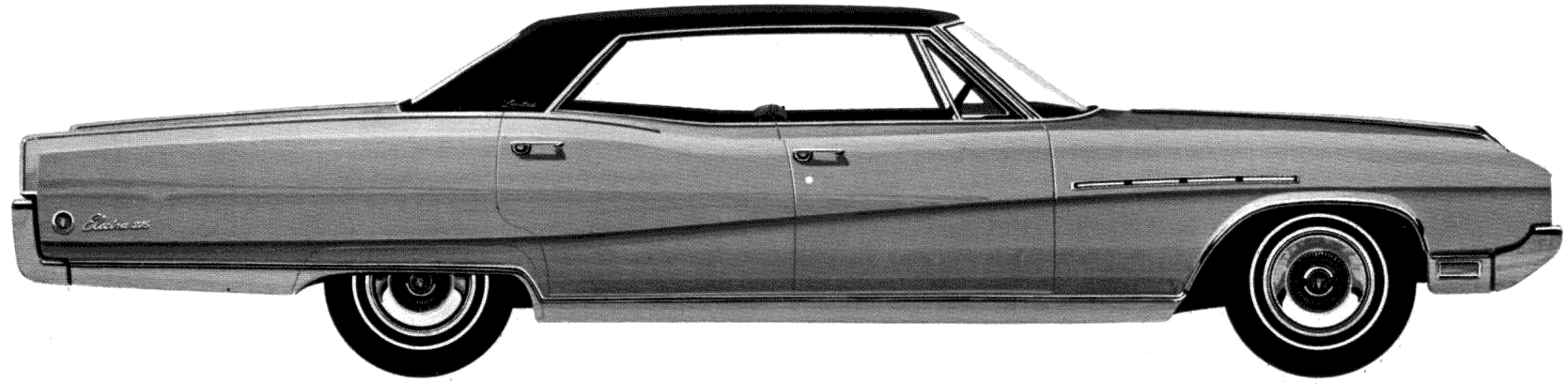 Bil Buick Electra 225 Limited 4-Door Hardtop 1968 