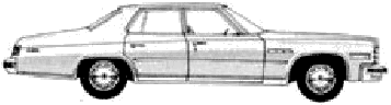 Bil Buick LeSabre 4-Door Sedan 1975 