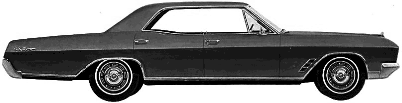 Bil Buick Skylark 4-Door Hardtop 1966 