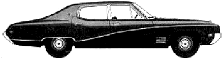 Bil Buick Skylark 4-Door Sedan 1968