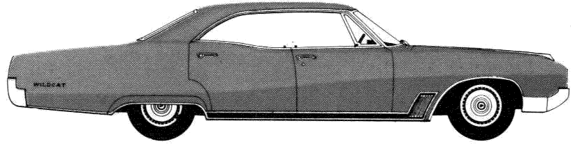 Bil Buick Wildcat 4-Door Hardtop 1967