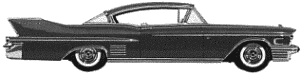Bil Cadillac Coupe DeVille 1958