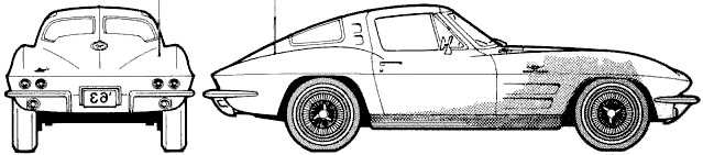 Кола Chevrolet Corvette Stingray 1963