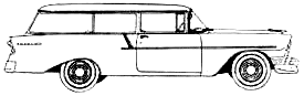 Bil Chevrolet 150 Handyman Wagon 1956 