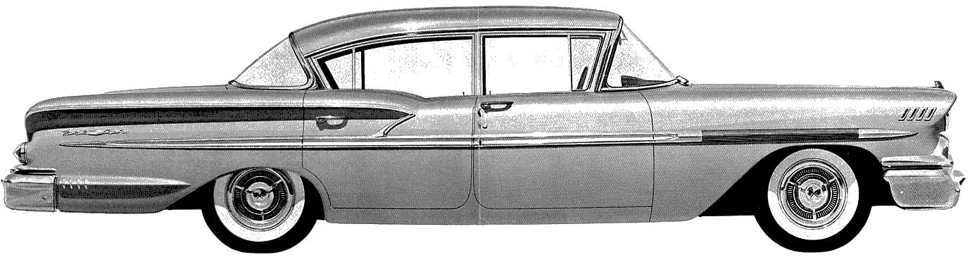 Кола Chevrolet Bel Air 4-Door Sedan 1958 