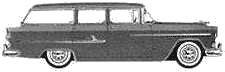 Bil Chevrolet Bel Air Beauville Station Wagon 1955