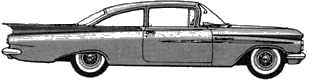 Bil Chevrolet Biscayne Utility Sedan 1959 