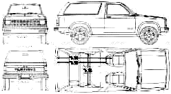 Кола Chevrolet Blazer S-10 2-Door 1991