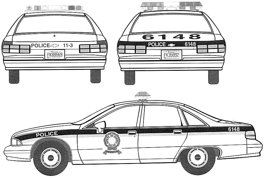 Кола Chevrolet Caprice Police 1991