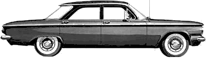 Bil Chevrolet Corvair Sedan 1960 