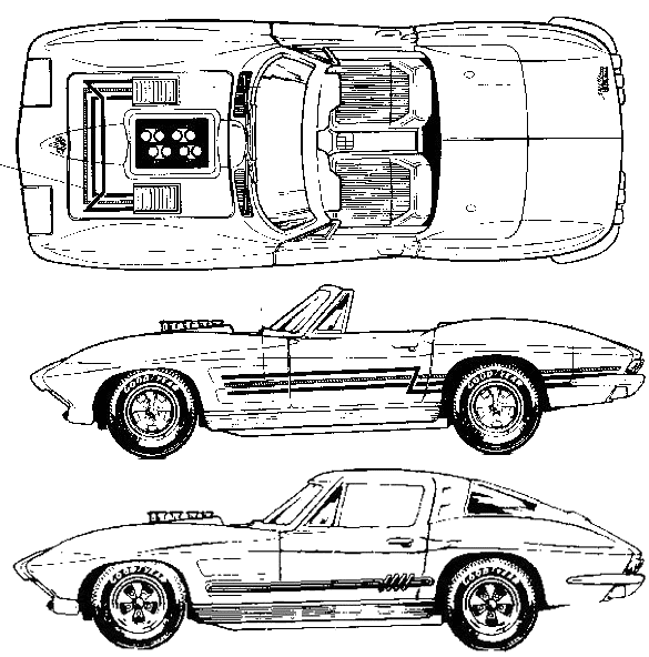 Кола Chevrolet Corvette 1963
