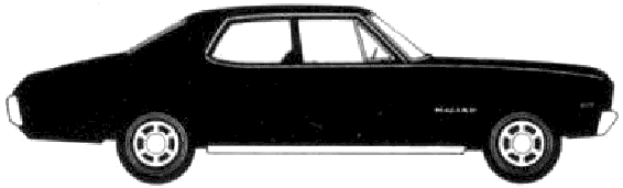 Bil Chevrolet Malibu 4-Door Sedan 1970 