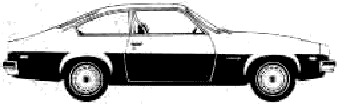 Кола Chevrolet Monza S Hatchback Coupe 1976
