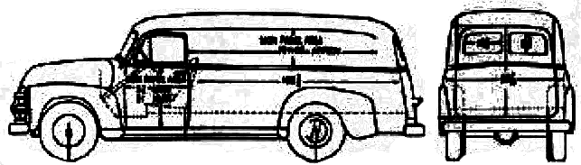Bil Chevrolet Panel Delivery 3805 1954 