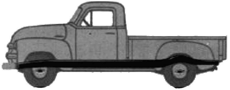 Bil Chevrolet Pick-Up 3104 1954