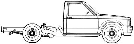 Bil Chevrolet S-10 Cab Chassis 1986