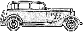 Bil Chevrolet Sedan 1933
