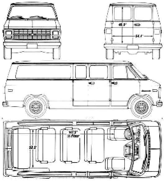 Bil Chevrolet Sportvan 1990 