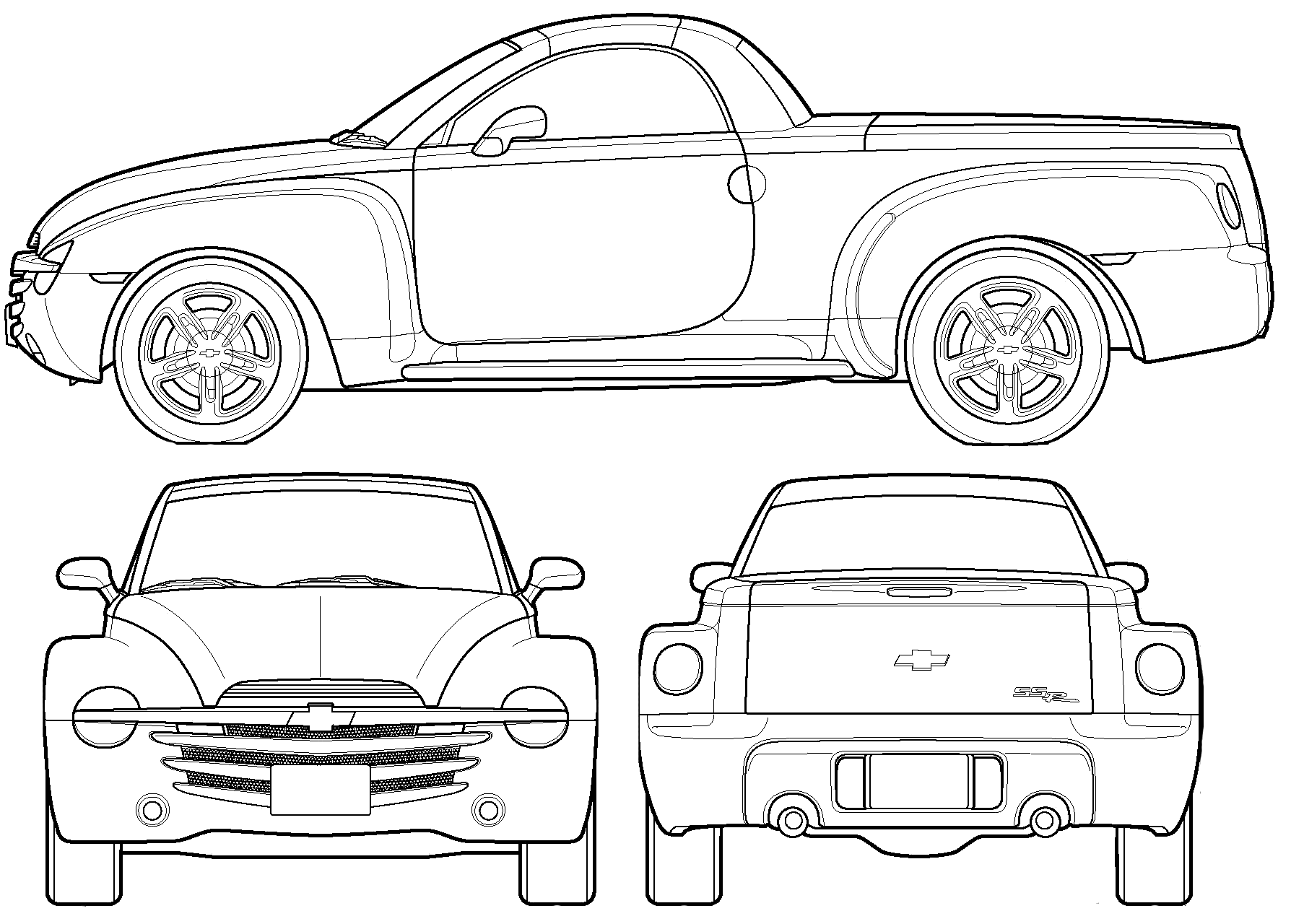 Кола Chevrolet SSR 2005 